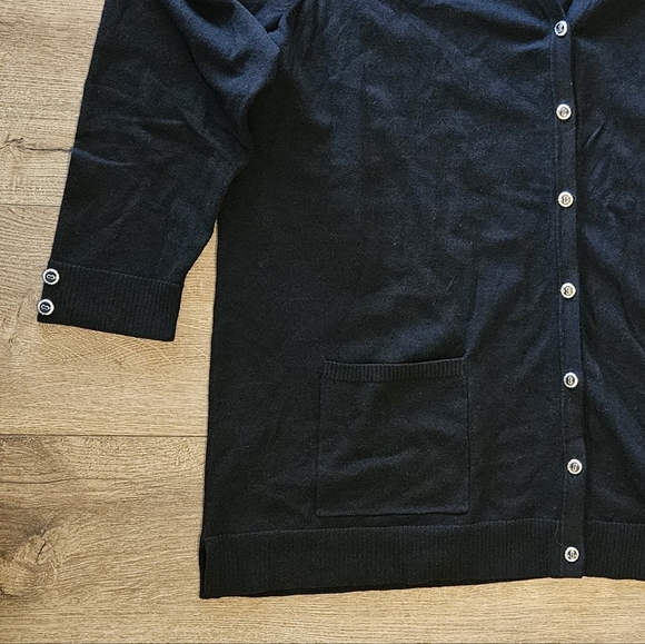 NWT'S - CHRISTOPHER & BANKS- Black Cardigan Sweater - Button Front, Size 2XL - Picture 2 of 3